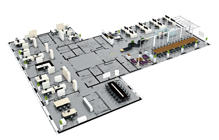 Lang - Büroeinrichtungen und Service - 3D Planung